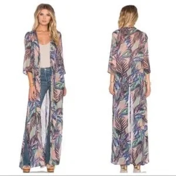 Show Me Your MuMu Jackets & Blazers - Show Me Your Mumu Karmyn Cape Palm Funday Duster Sz S